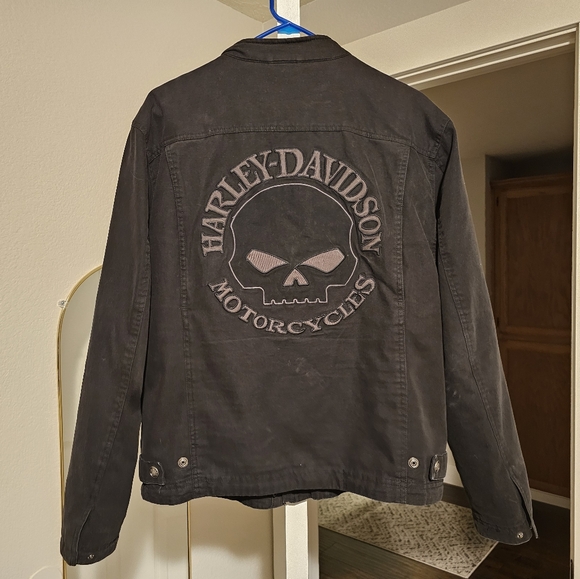 Men's Harley-Davidson jacket with zip in liner sz Med - Picture 7 of 11